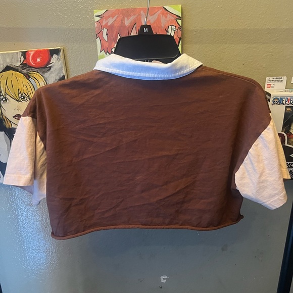cute Rue 21 brown crop top - Picture 3 of 4